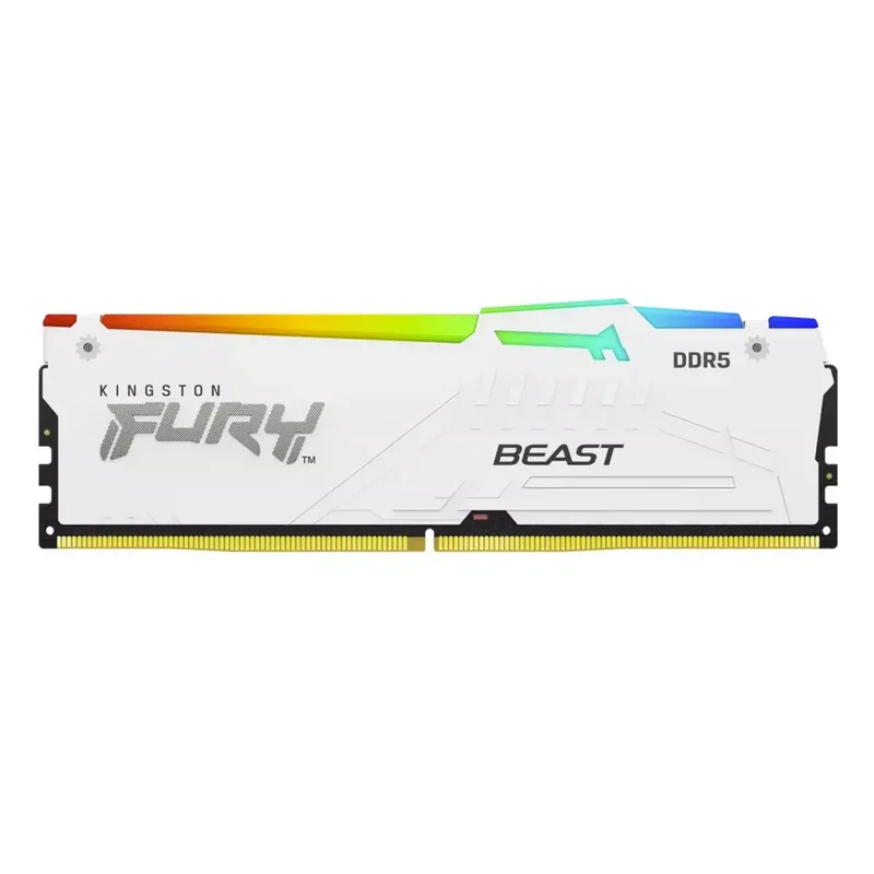 Kingston FURY White RGB 32G(2x - 64Gb Ddr5 6000Mhz Cl30 2X32Gb Desktop 评论和价格